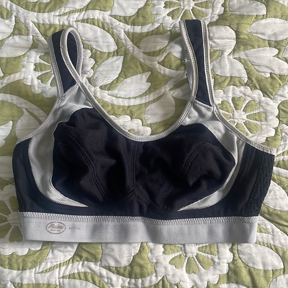 Anita Black/Grey Sports Bra